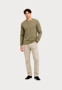 Superdry WAFFLE LONG SLEEVE HENLEY