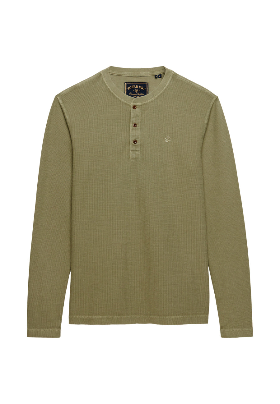 Superdry WAFFLE LONG SLEEVE HENLEY