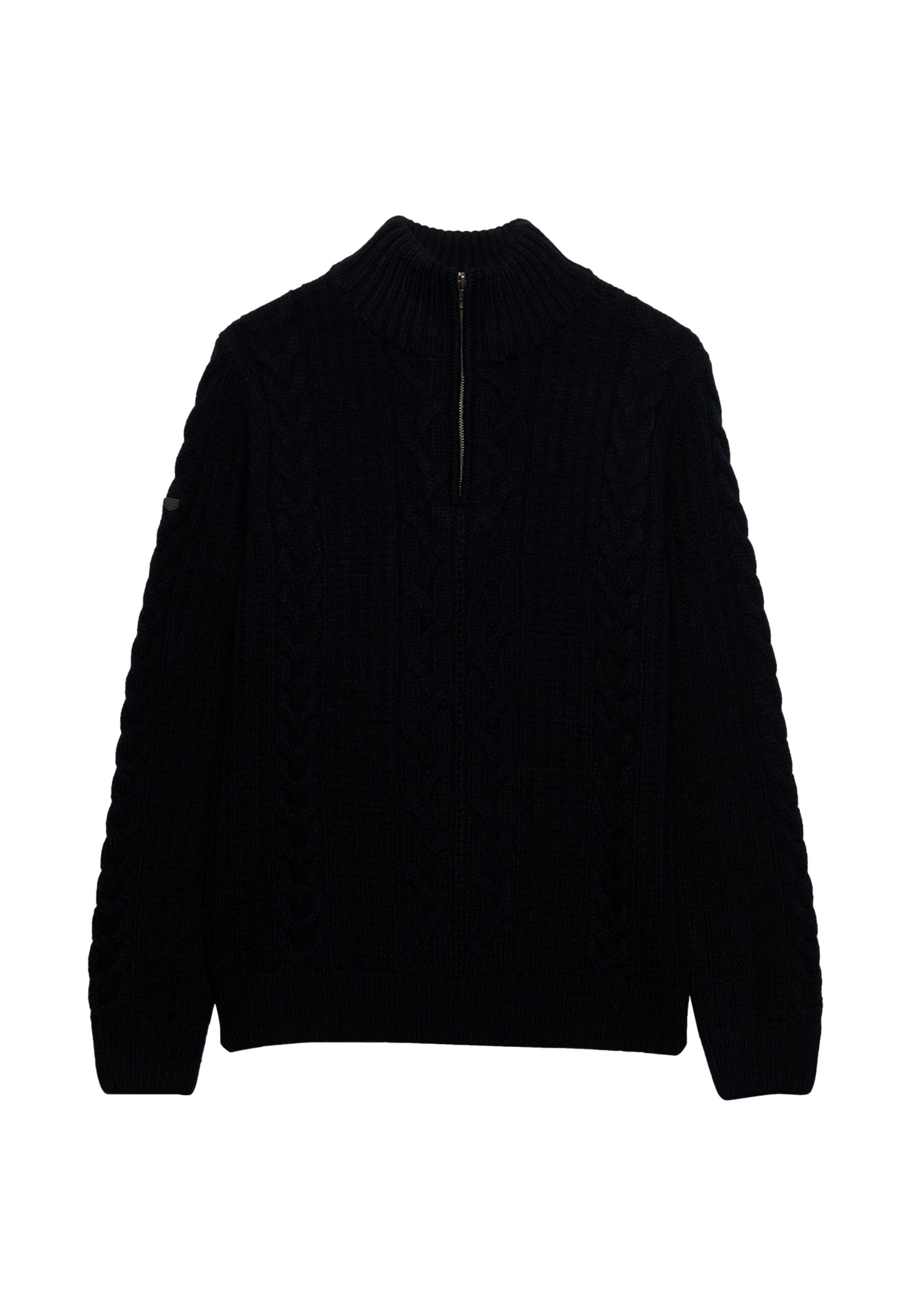 Superdry JACOB CABLE HALF ZIP KNIT