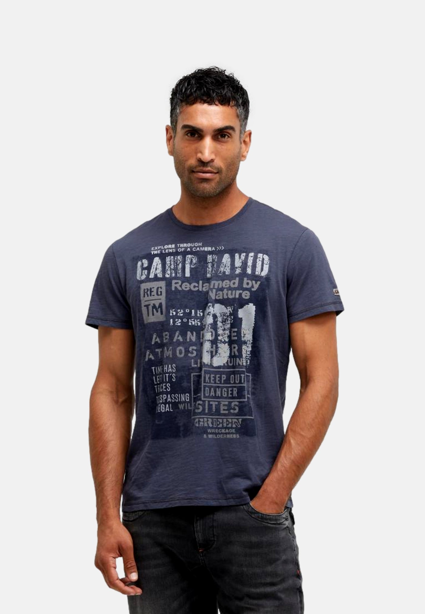 Camp David WILD SITES I Kurzarmshirt