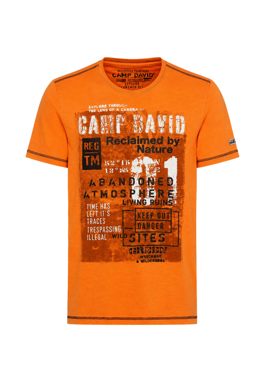 Camp David WILD SITES I Kurzarmshirt