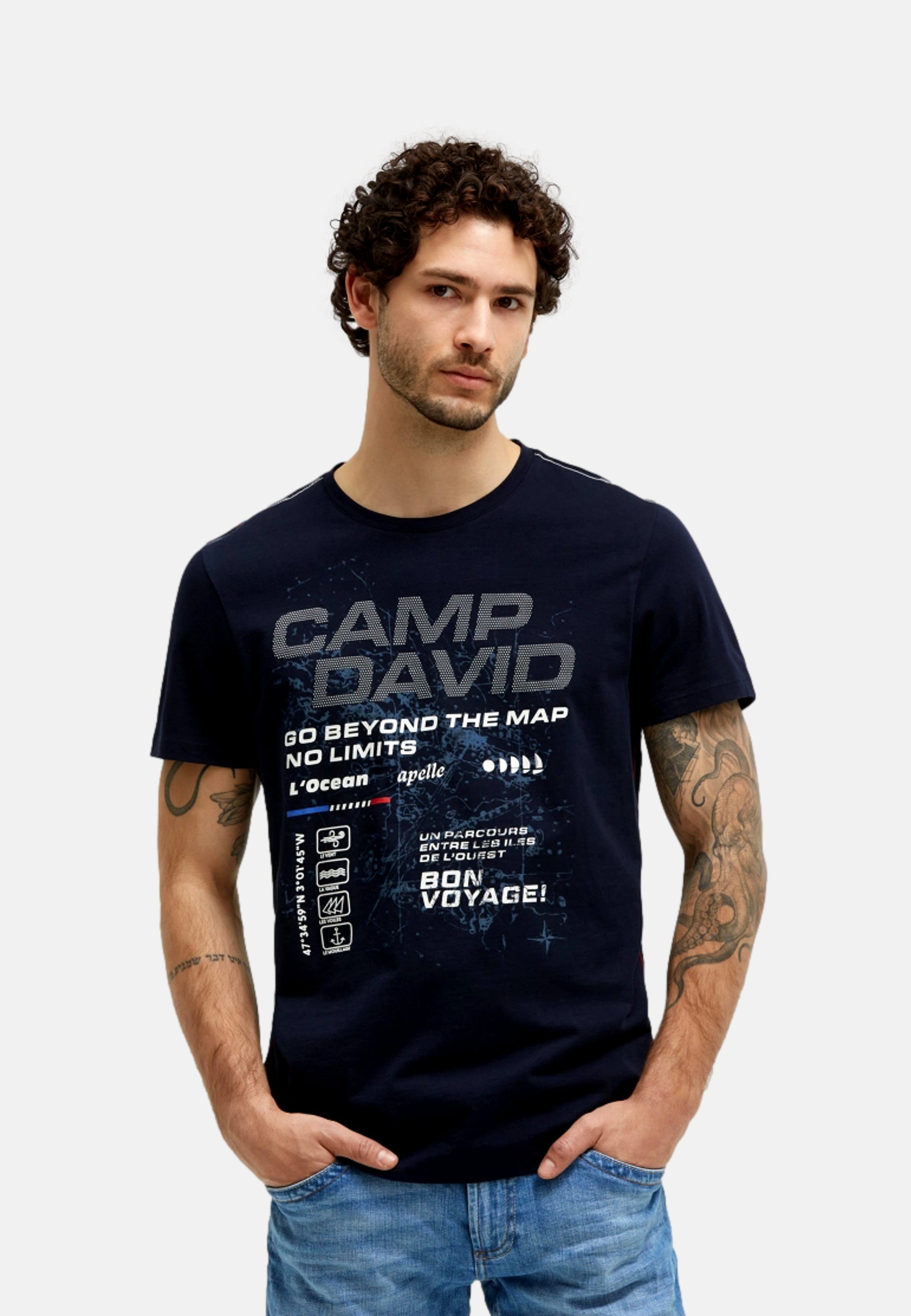 Camp David FRENCH COAST I Kurzarmshirt