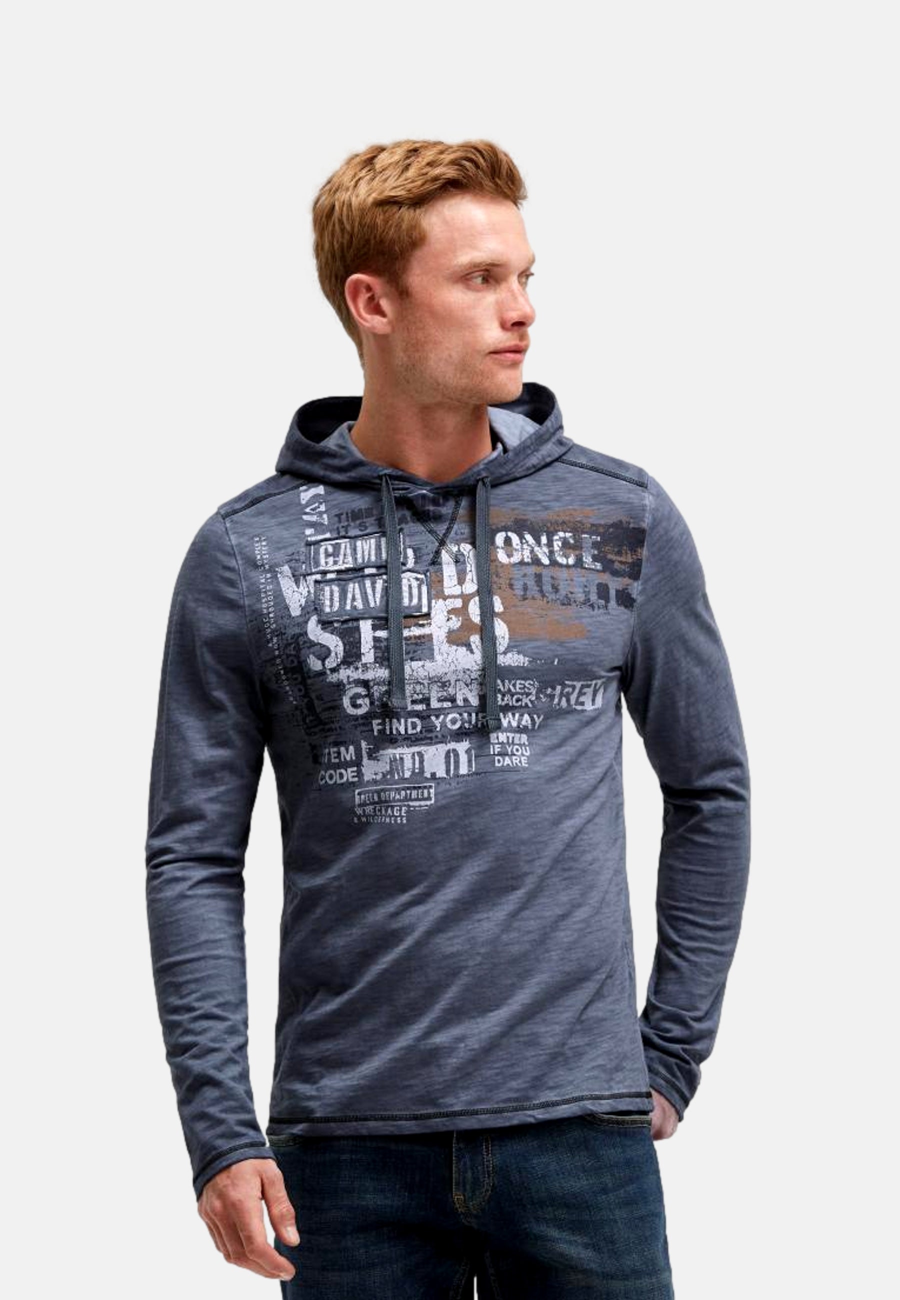 Camp David WILD SITES II Langarmshirt