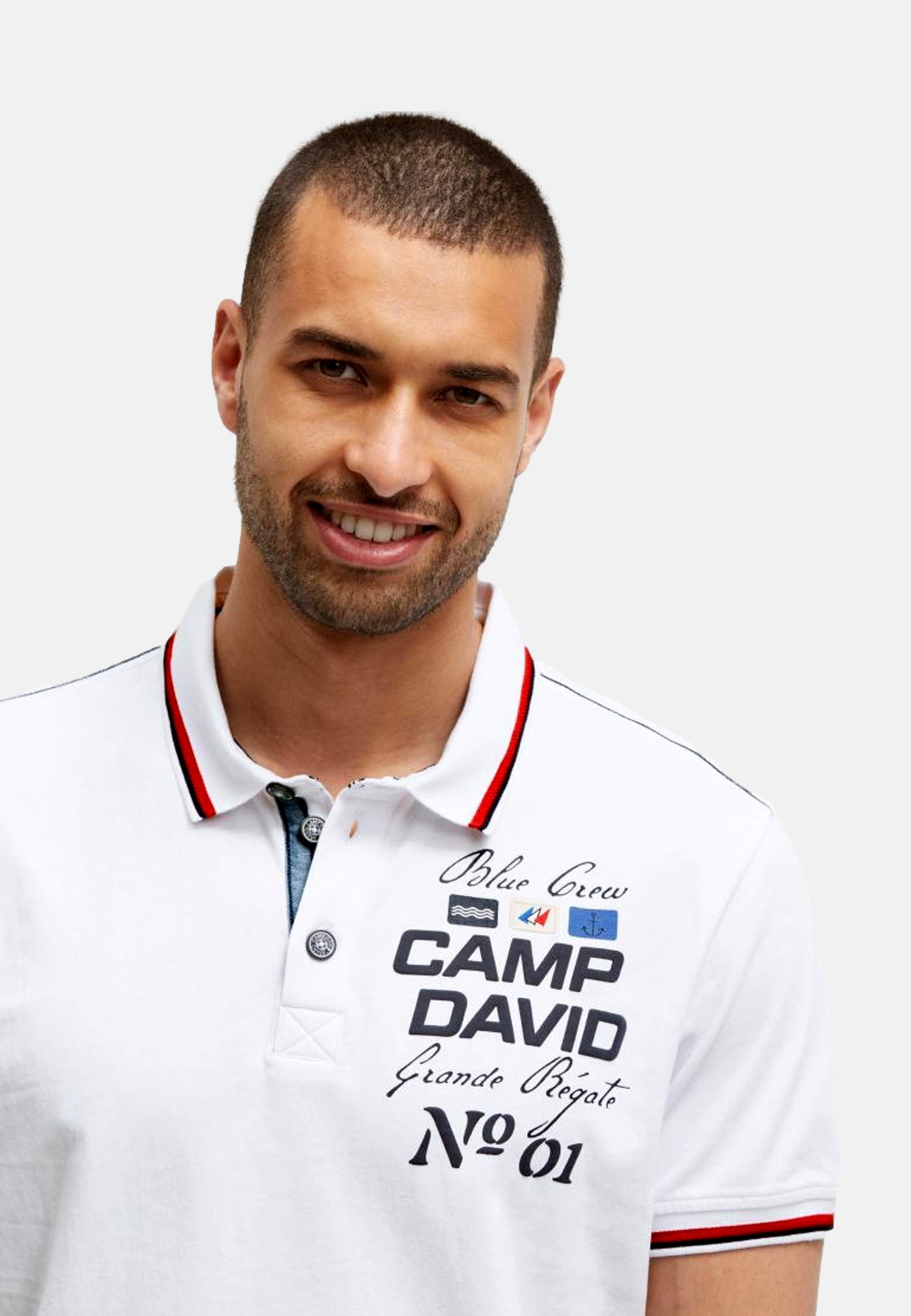 Camp David FRENCH COAST I Kurzarmshirt mit Polokragen