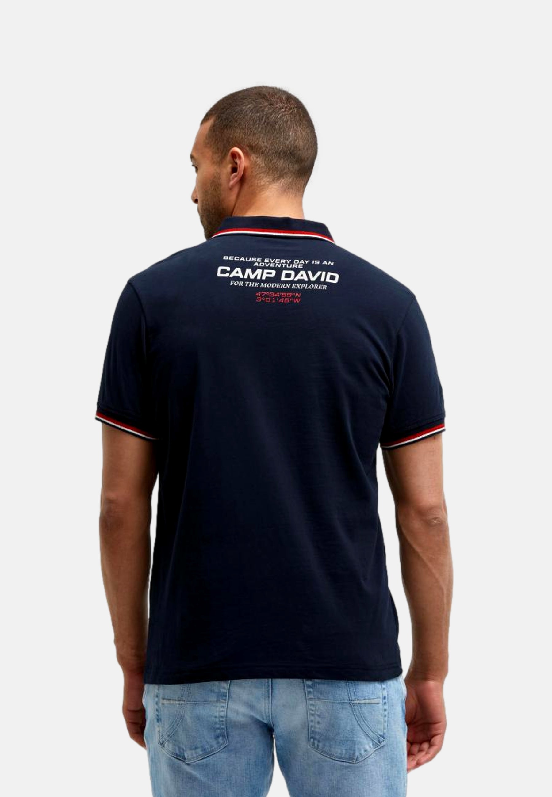 Camp David FRENCH COAST I Kurzarmshirt mit Polokragen