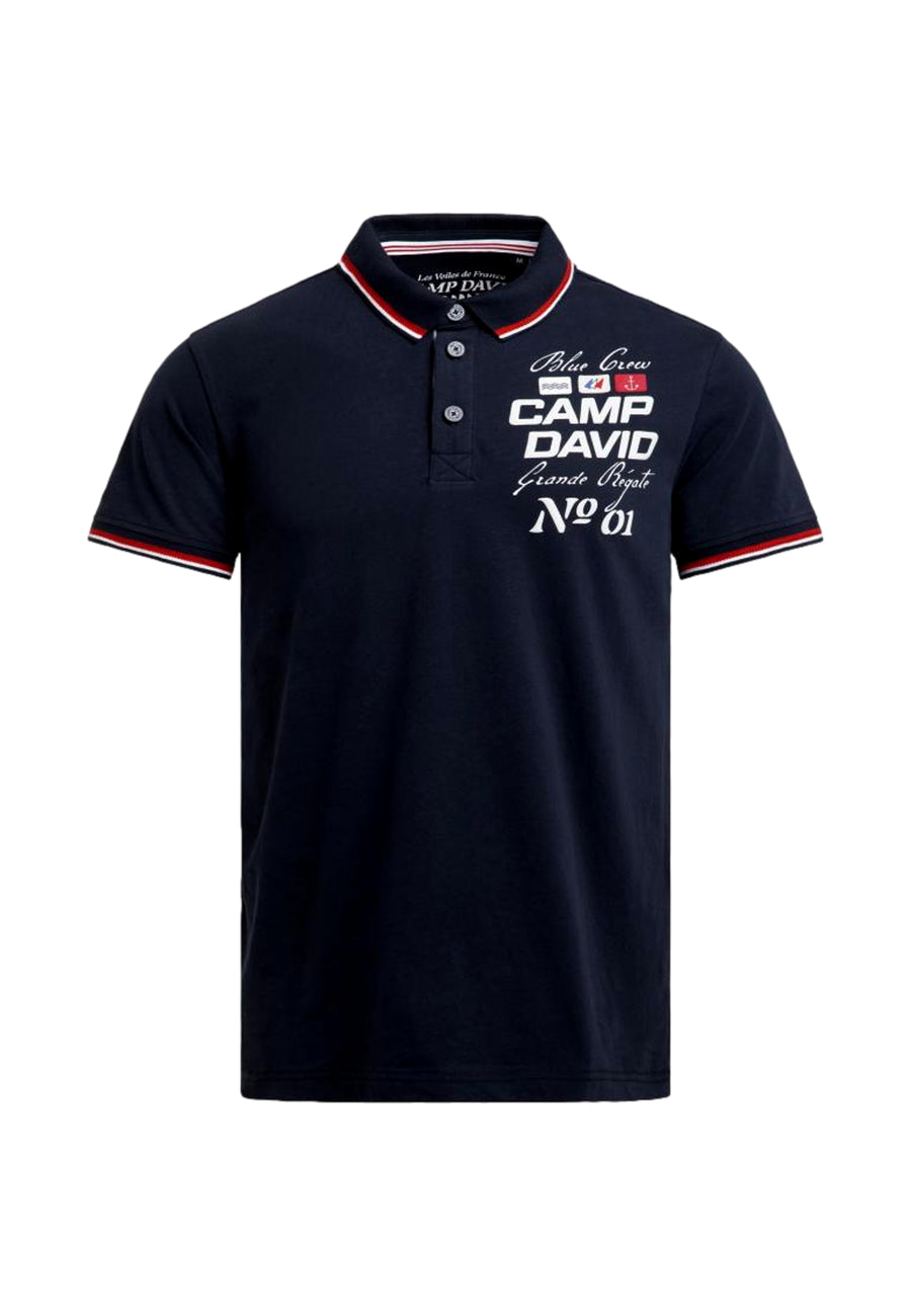 Camp David FRENCH COAST I Kurzarmshirt mit Polokragen