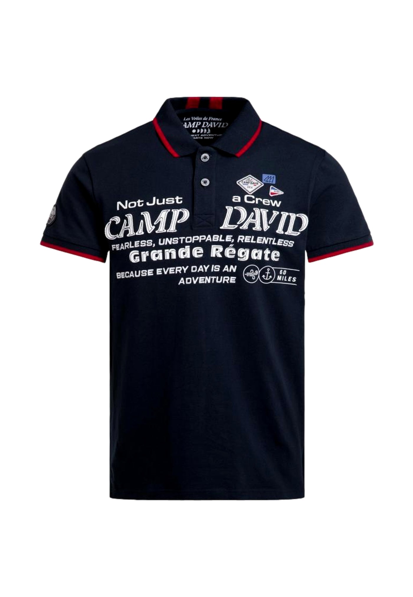 Camp David FRENCH COAST I Kurzarmshirt mit Polokragen