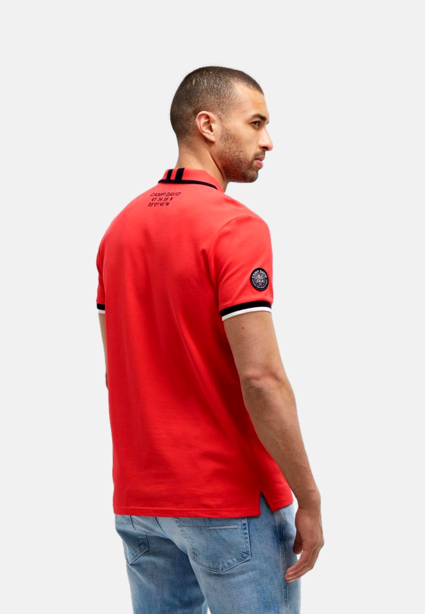 Camp David FRENCH COAST I Kurzarmshirt mit Polokragen