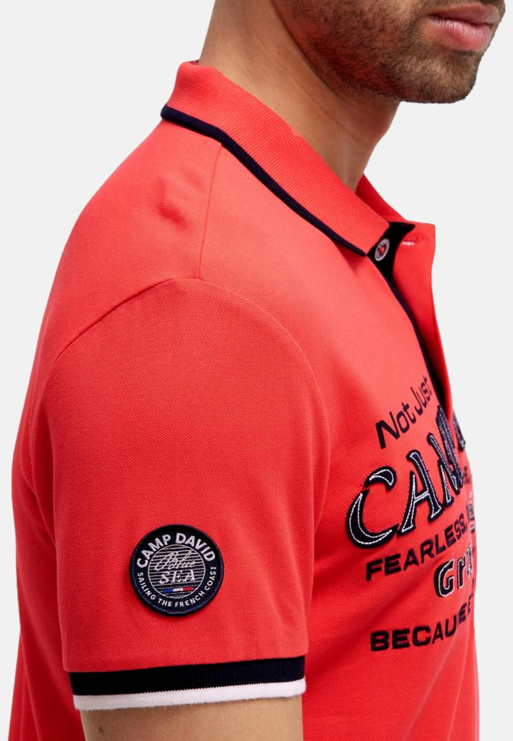 Camp David FRENCH COAST I Kurzarmshirt mit Polokragen