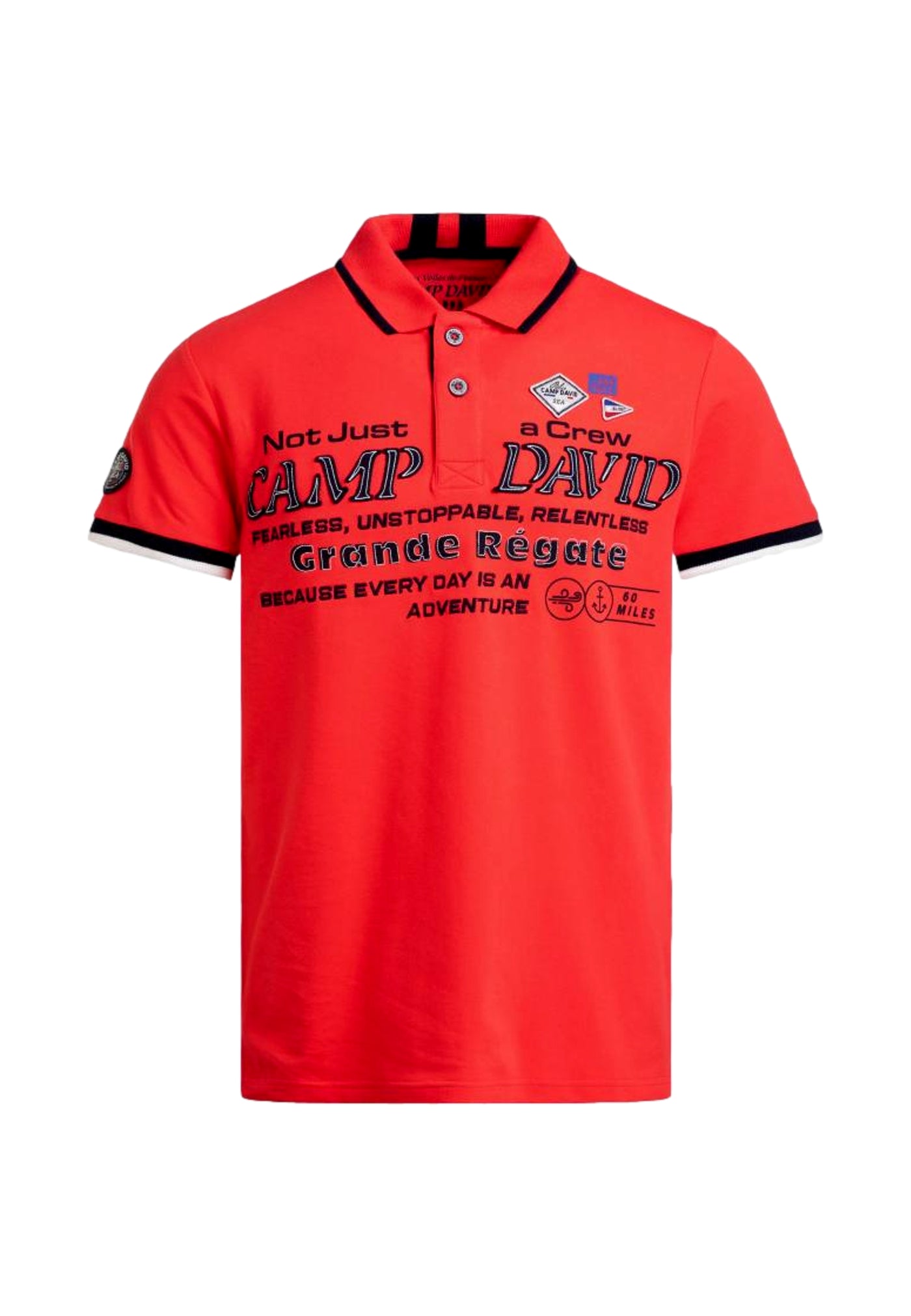 Camp David FRENCH COAST I Kurzarmshirt mit Polokragen