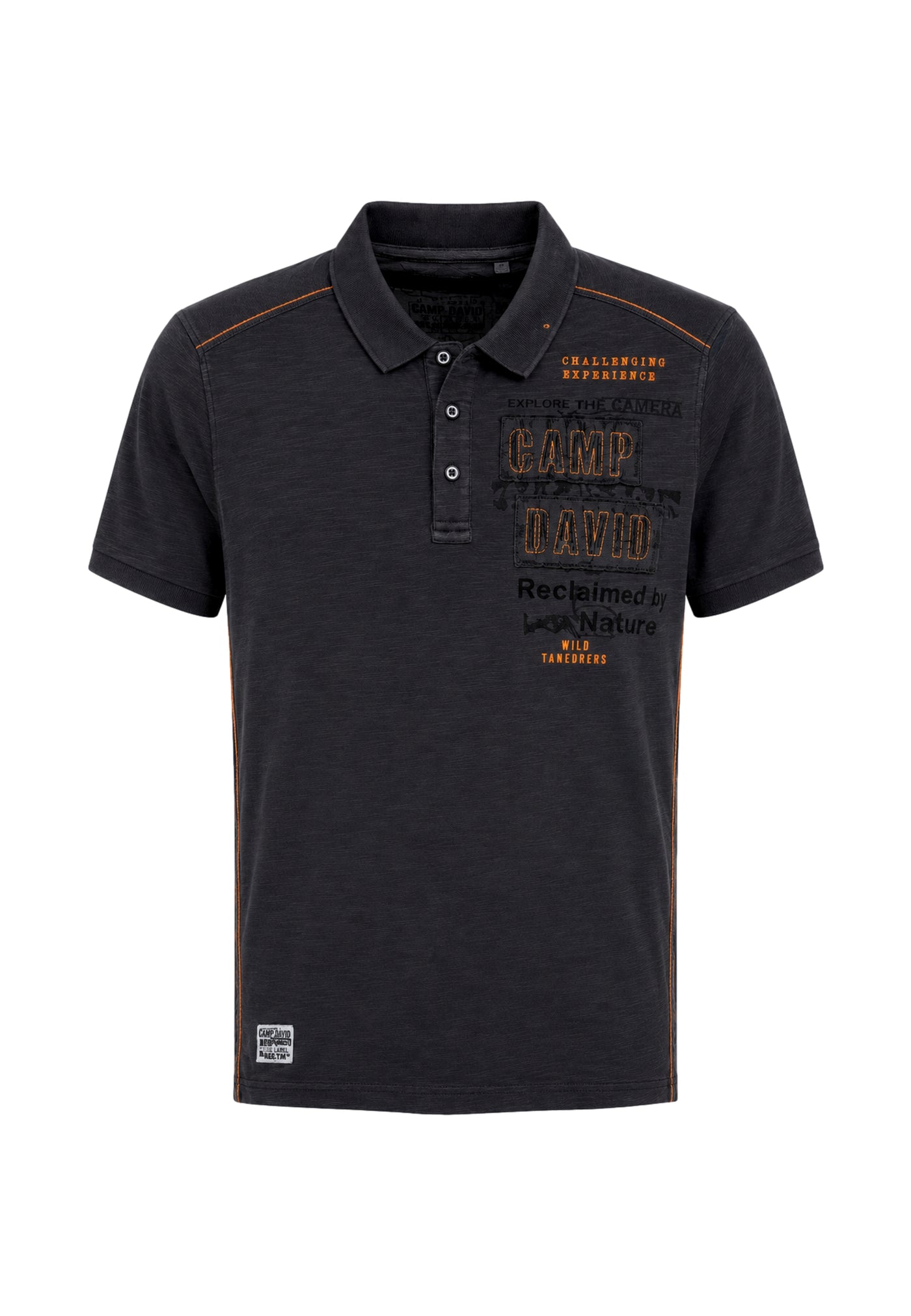 Camp David WILD SITES I Kurzarmshirt mit Polokragen