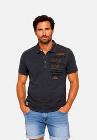 Camp David WILD SITES I Kurzarmshirt mit Polokragen