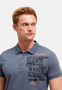 Camp David WILD SITES I Kurzarmshirt mit Polokragen