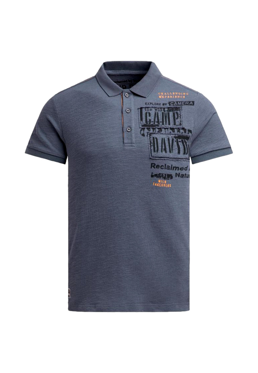 Camp David WILD SITES I Kurzarmshirt mit Polokragen