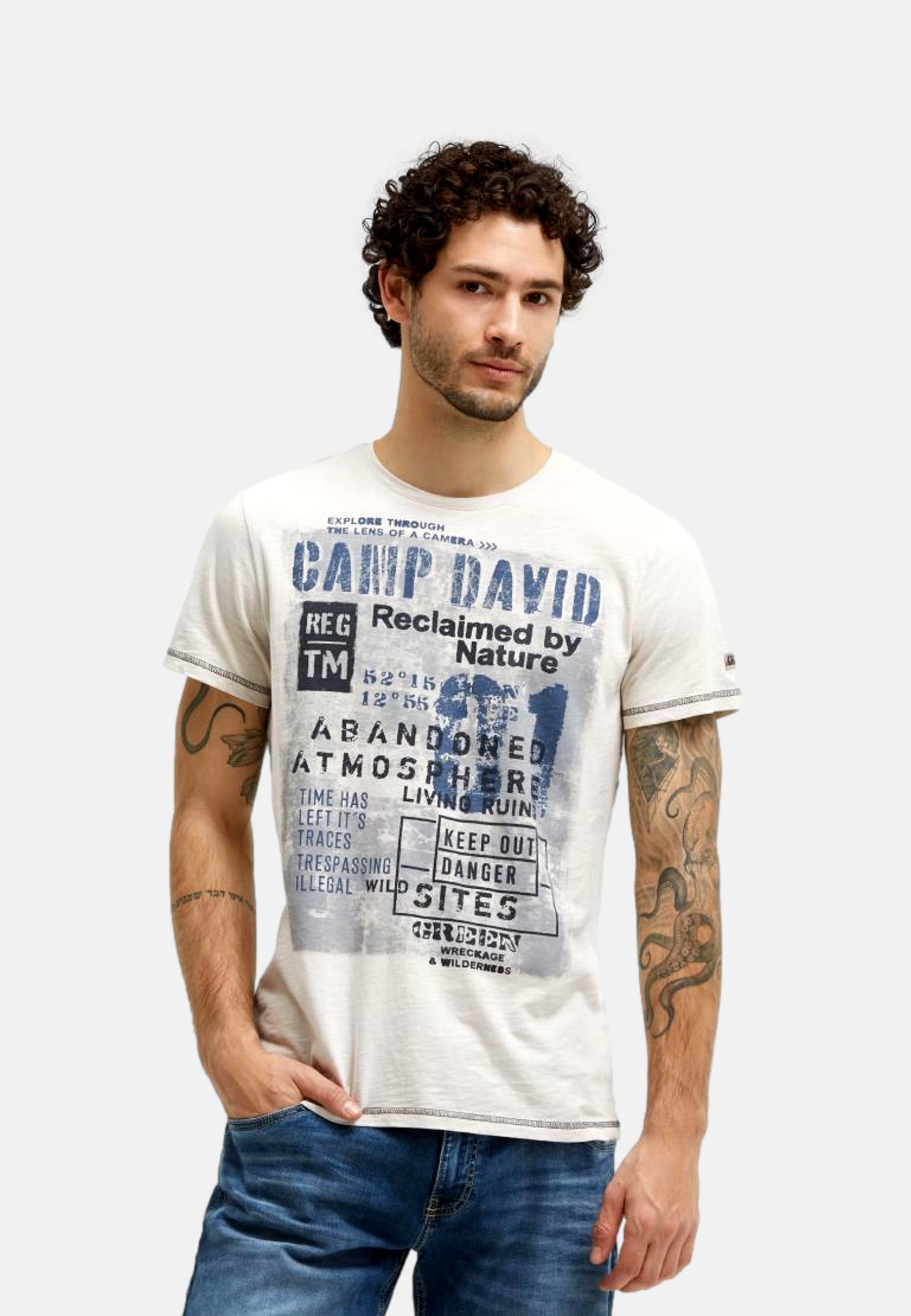 Camp David WILD SITES I Kurzarmshirt