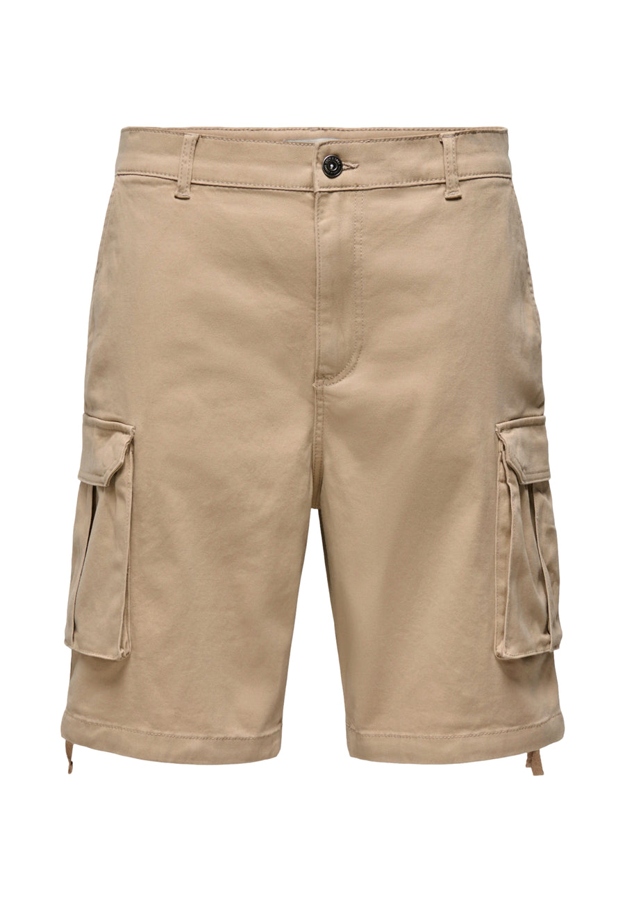 Only & Sons Fade kurze Hose mit Taschen