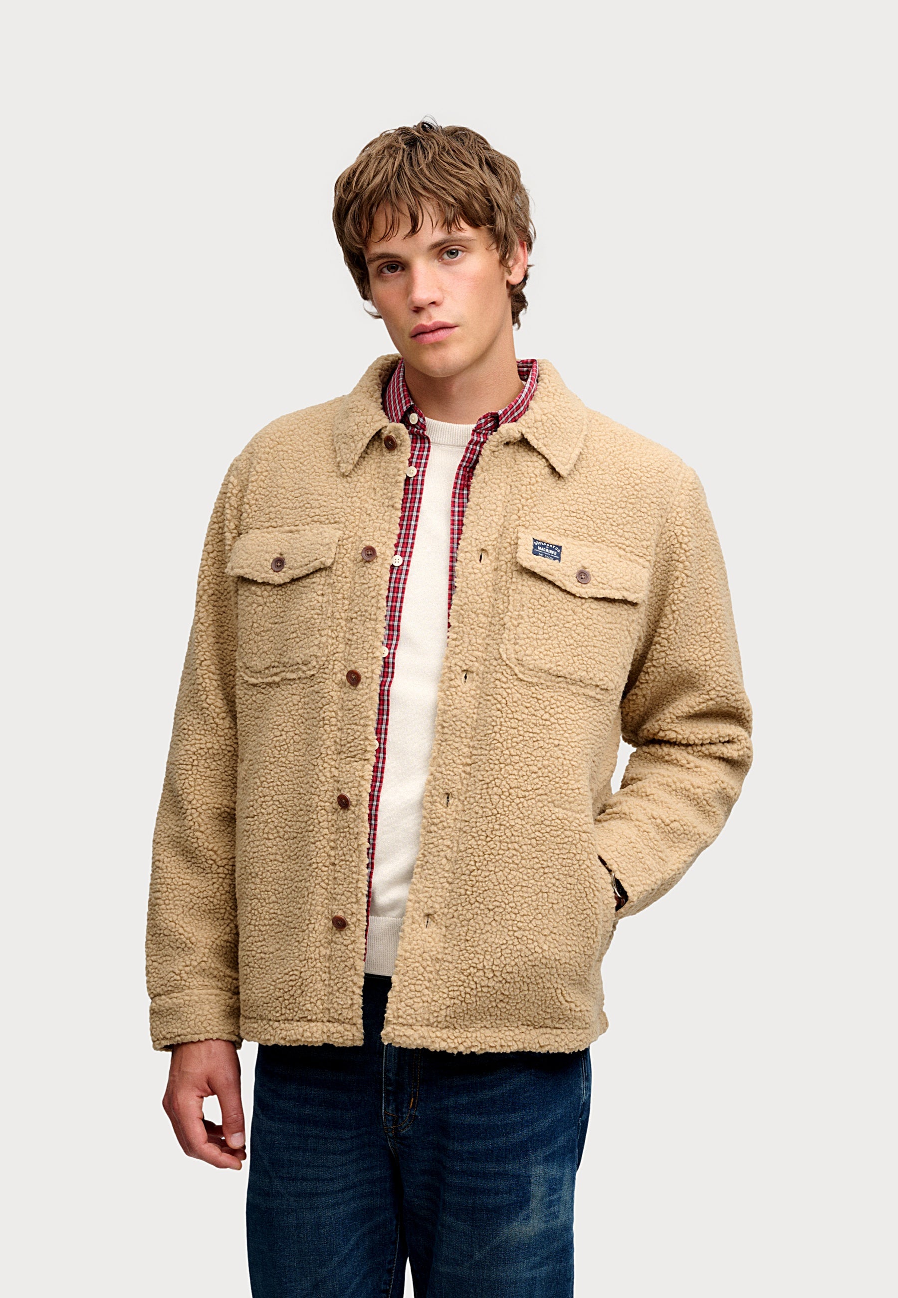 Superdry RETRO FLEECE OVERSHIRT