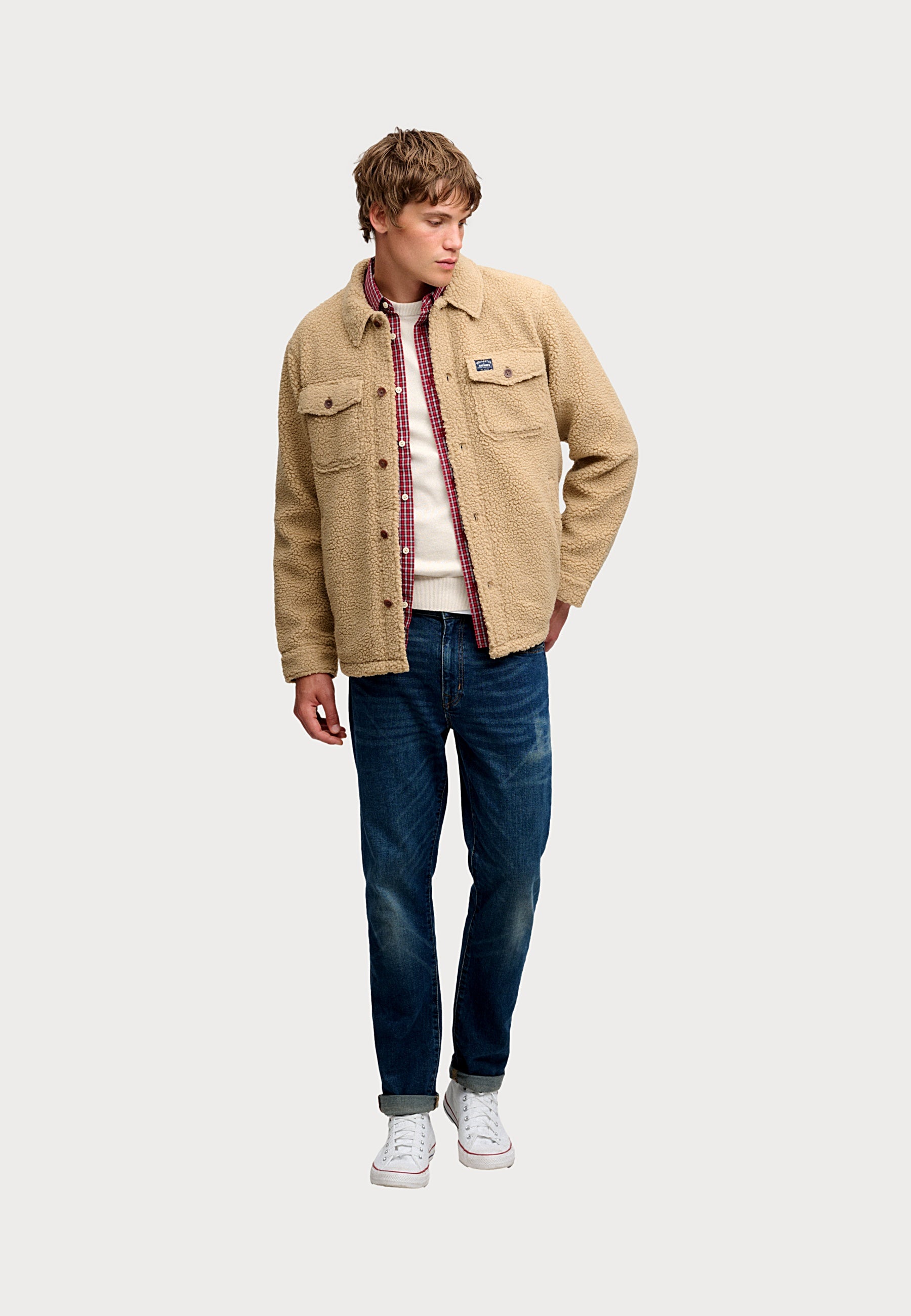 Superdry RETRO FLEECE OVERSHIRT