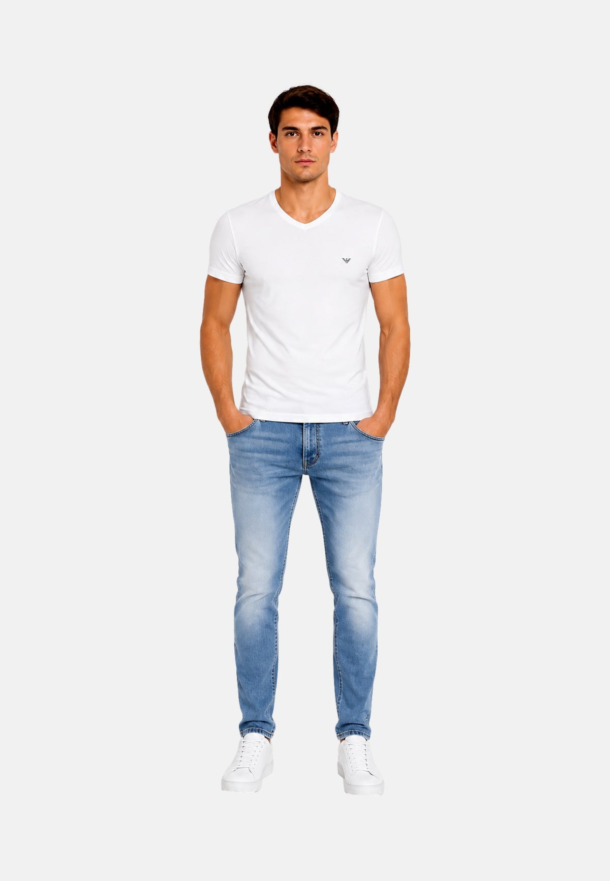 Emporio Armani T-Shirt mit V-Ausschnitt Shortsleeve