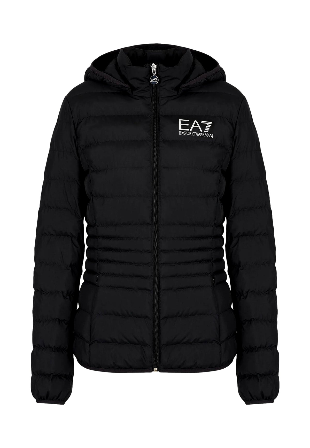 Emporio Armani Leichte Steppjacke mit abnehmbarer Kapuze und innenliegendem Stehkragen