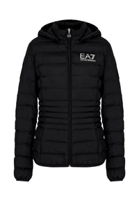 Emporio Armani Leichte Steppjacke mit abnehmbarer Kapuze und innenliegendem Stehkragen