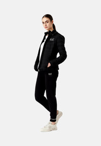 Emporio Armani Leichte Steppjacke mit abnehmbarer Kapuze und innenliegendem Stehkragen
