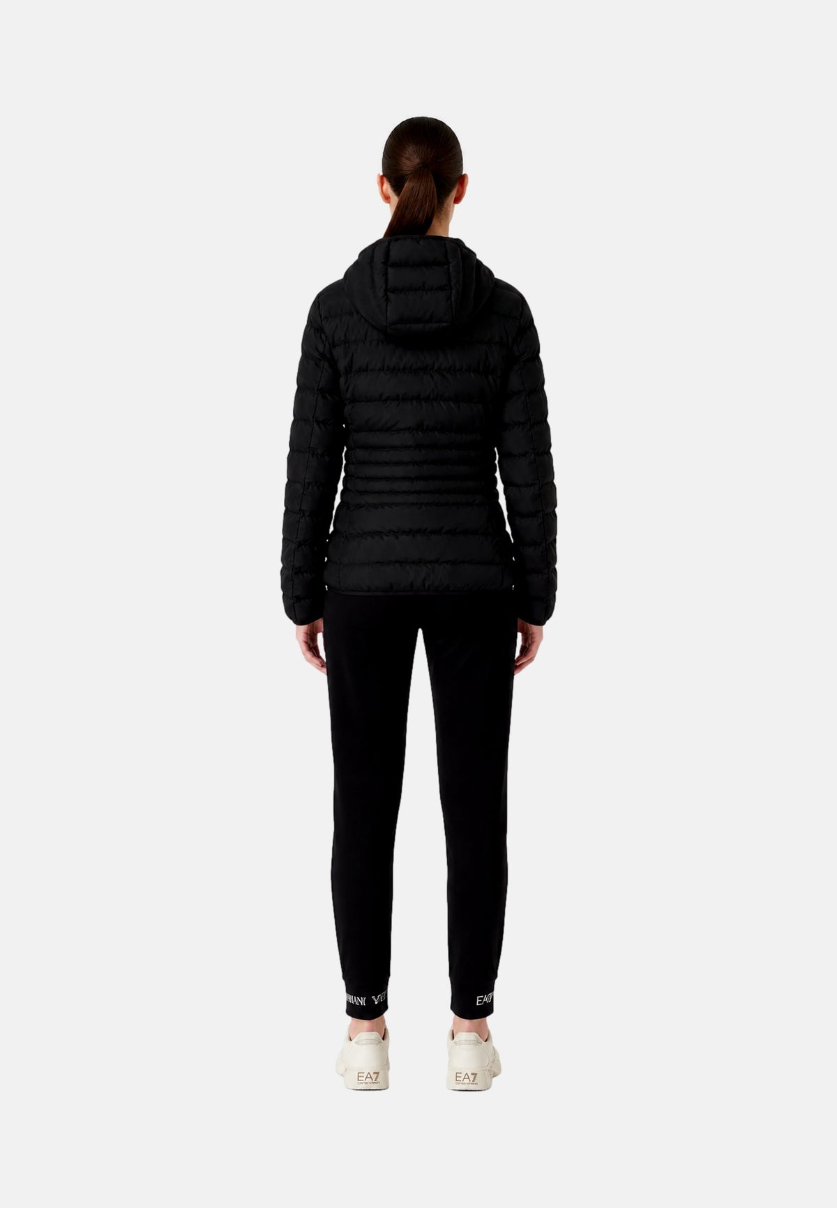 Emporio Armani Leichte Steppjacke mit abnehmbarer Kapuze und innenliegendem Stehkragen