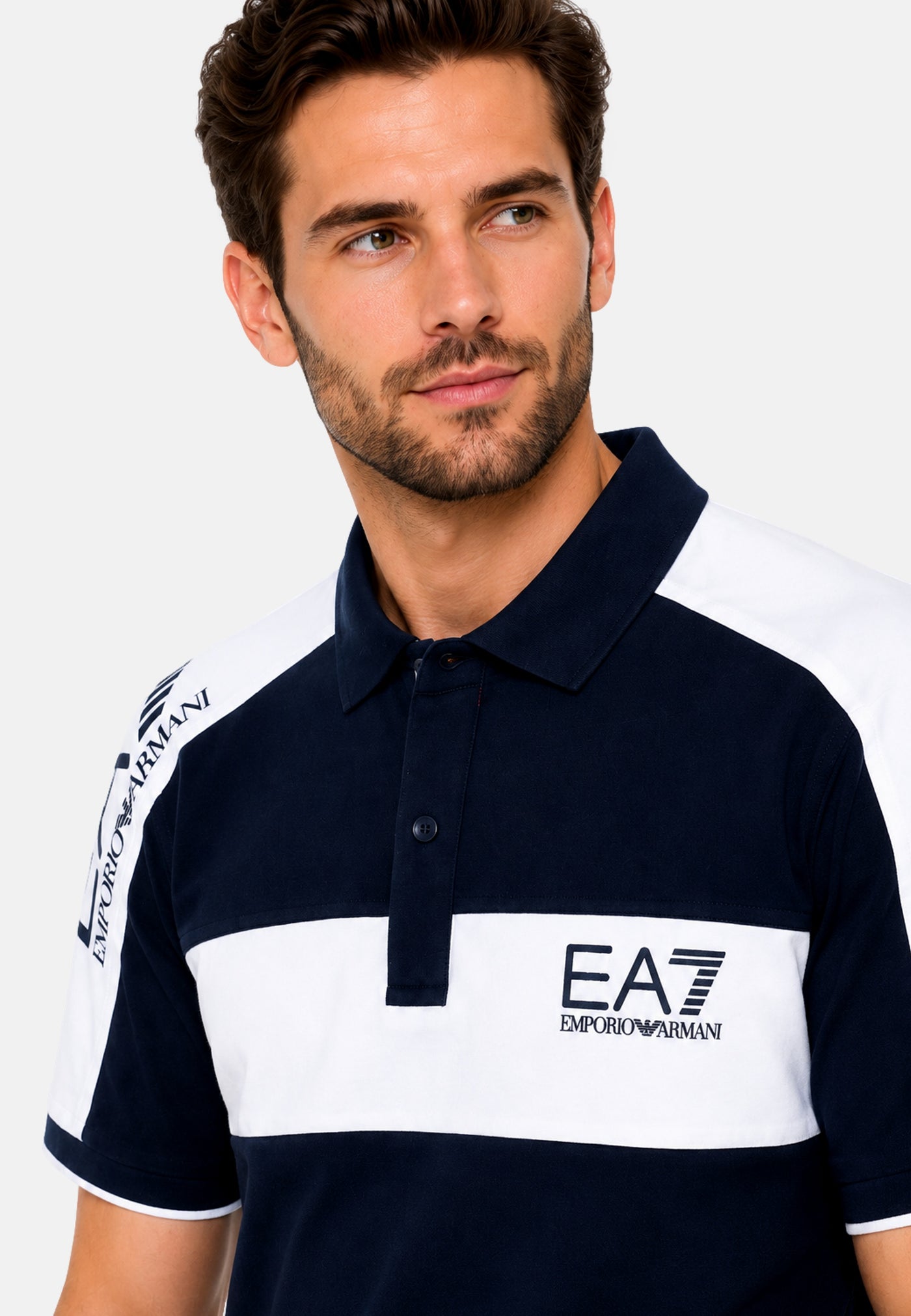 EA7 Emporio Armani Kurzarmshirt mit Polokragen