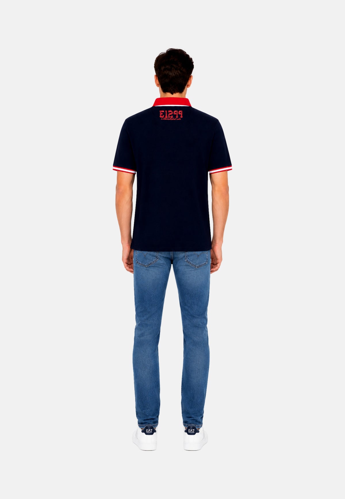EA7 Emporio Armani Kurzarmshirt mit Polokragen