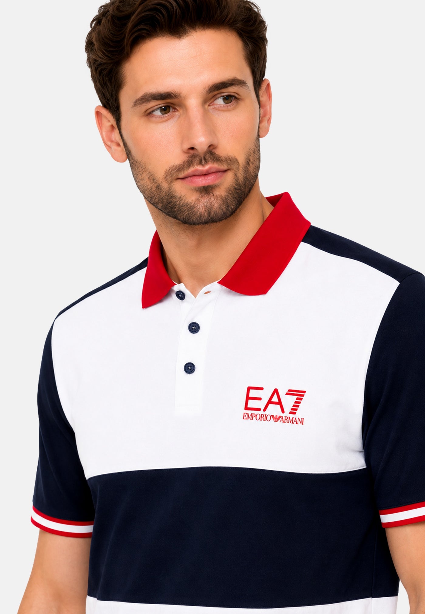 EA7 Emporio Armani Kurzarmshirt mit Polokragen