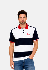 EA7 Emporio Armani Kurzarmshirt mit Polokragen