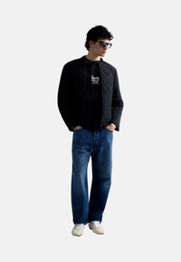 Replay Kurze Steppjacke mit Stehkragen und Eingrifftaschen