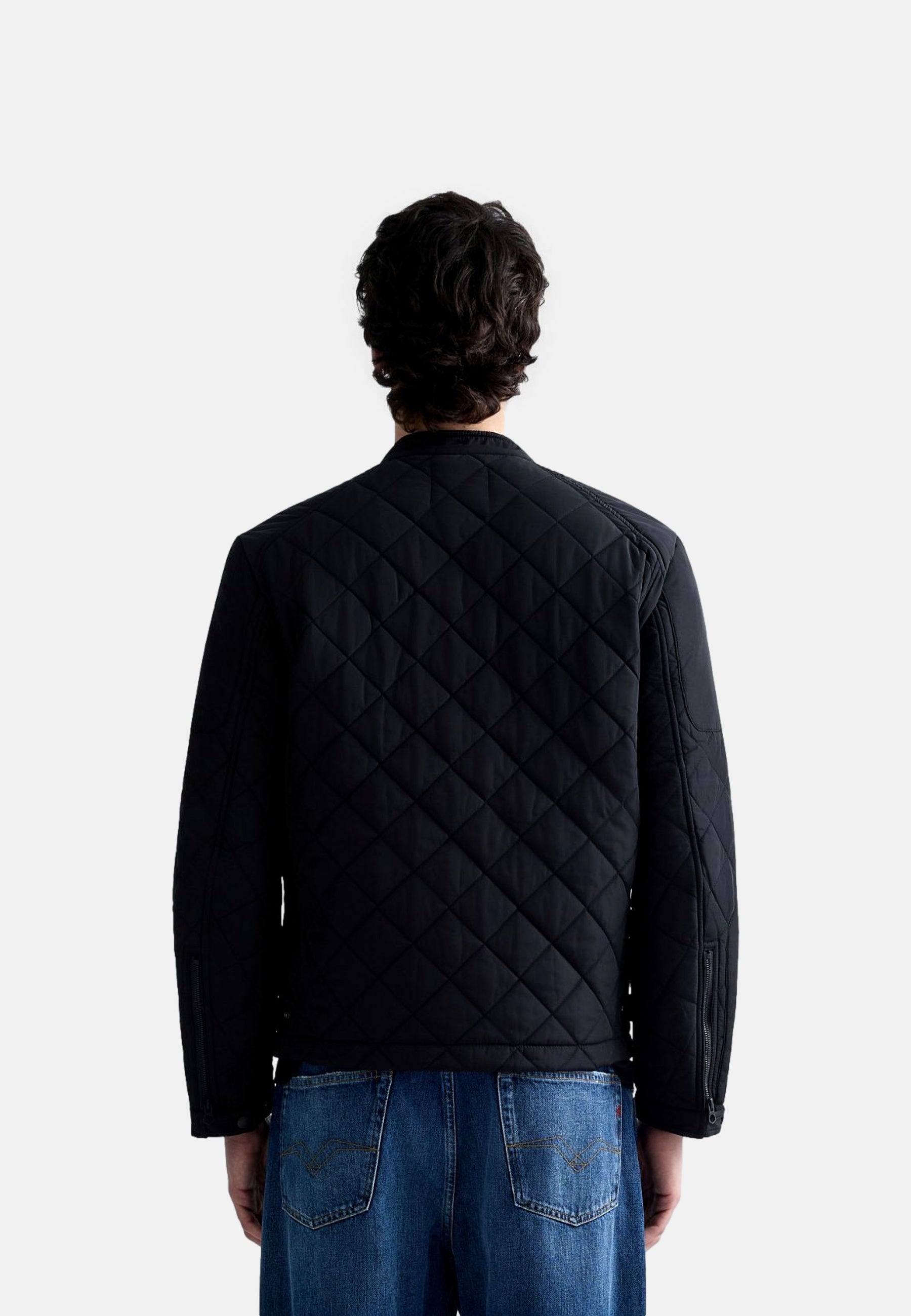 Replay Kurze Steppjacke mit Stehkragen und Eingrifftaschen