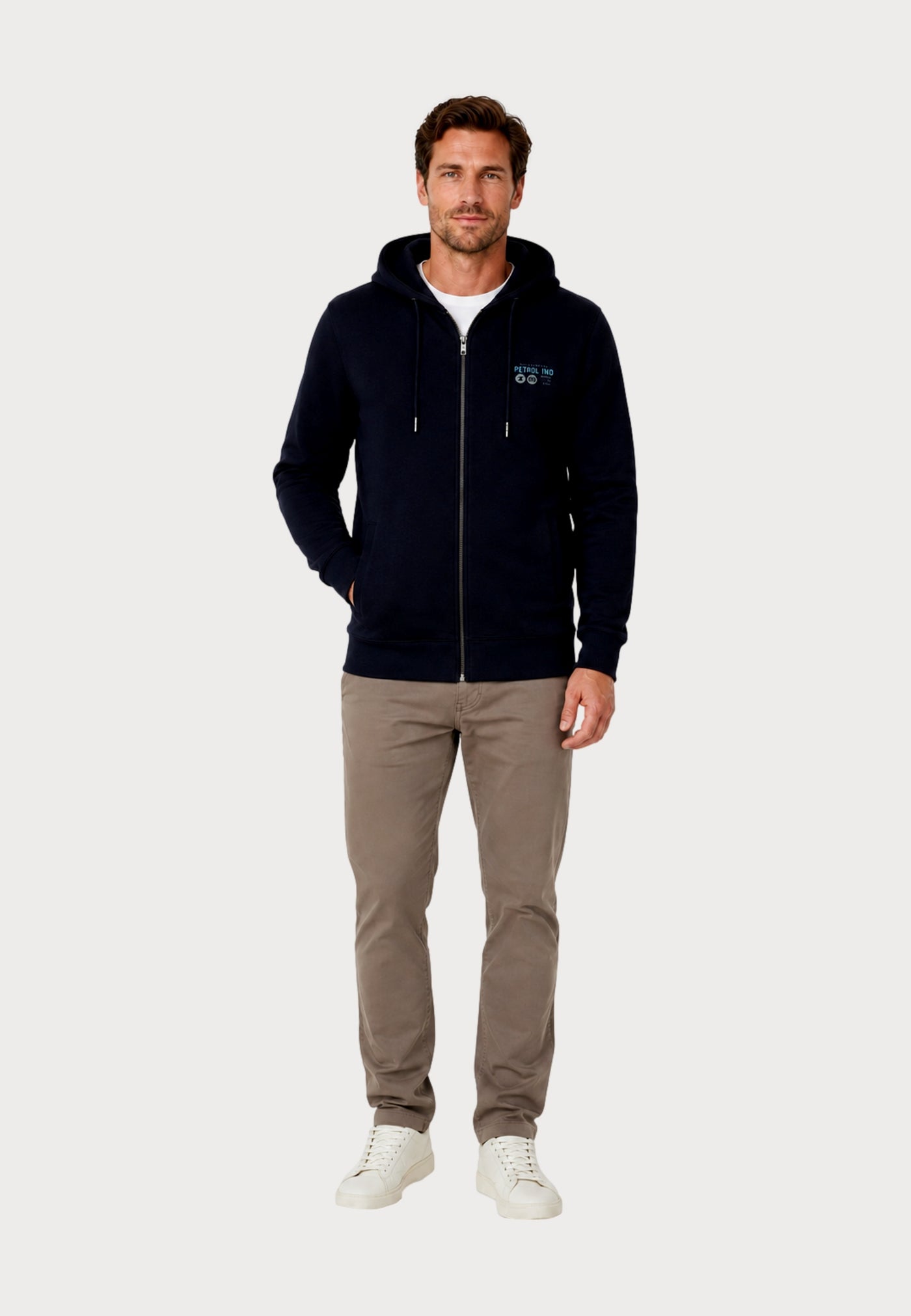 Petrol Industries Sweater Collar Zip Hoodie