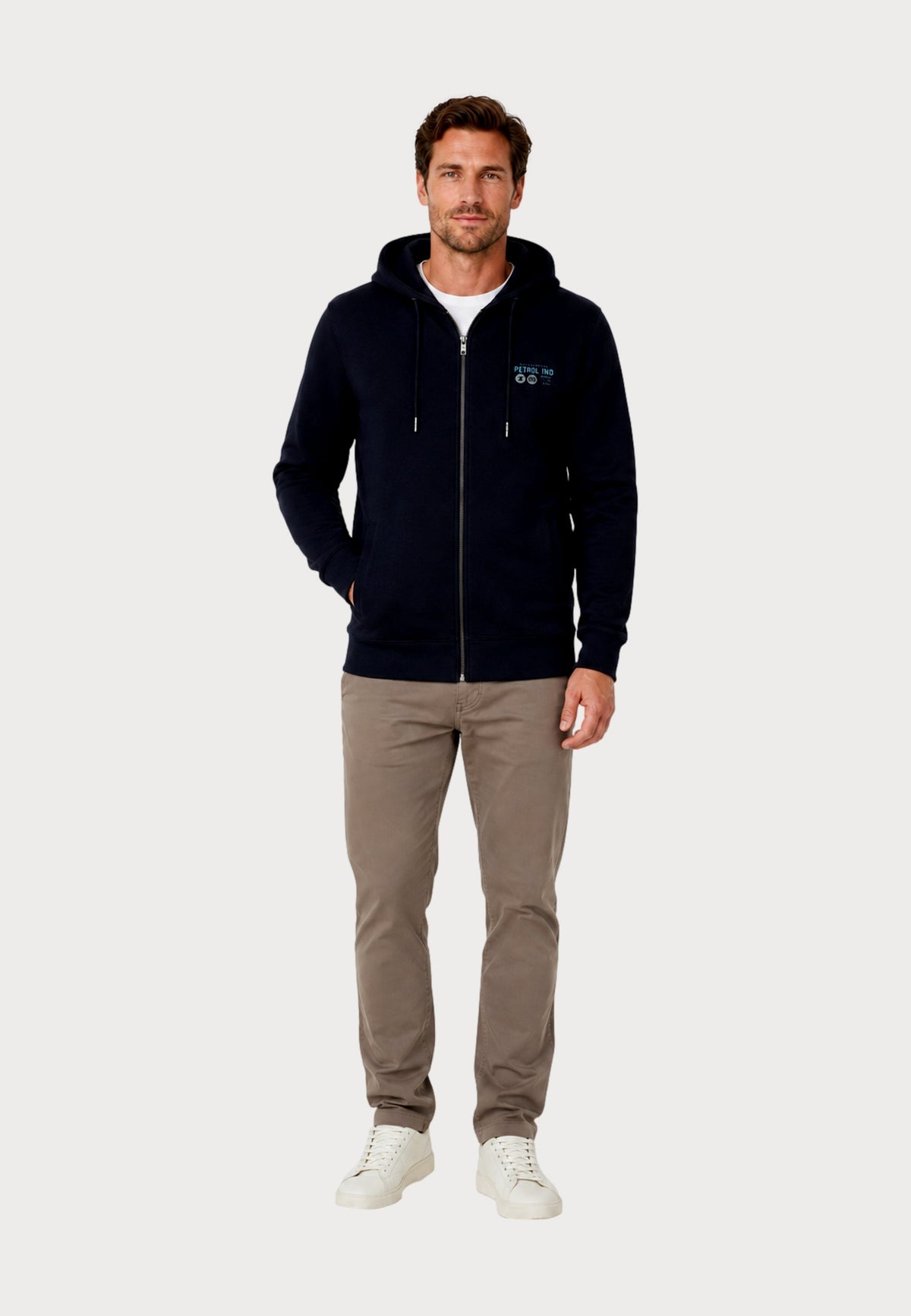 Petrol Industries Sweater Collar Zip Hoodie