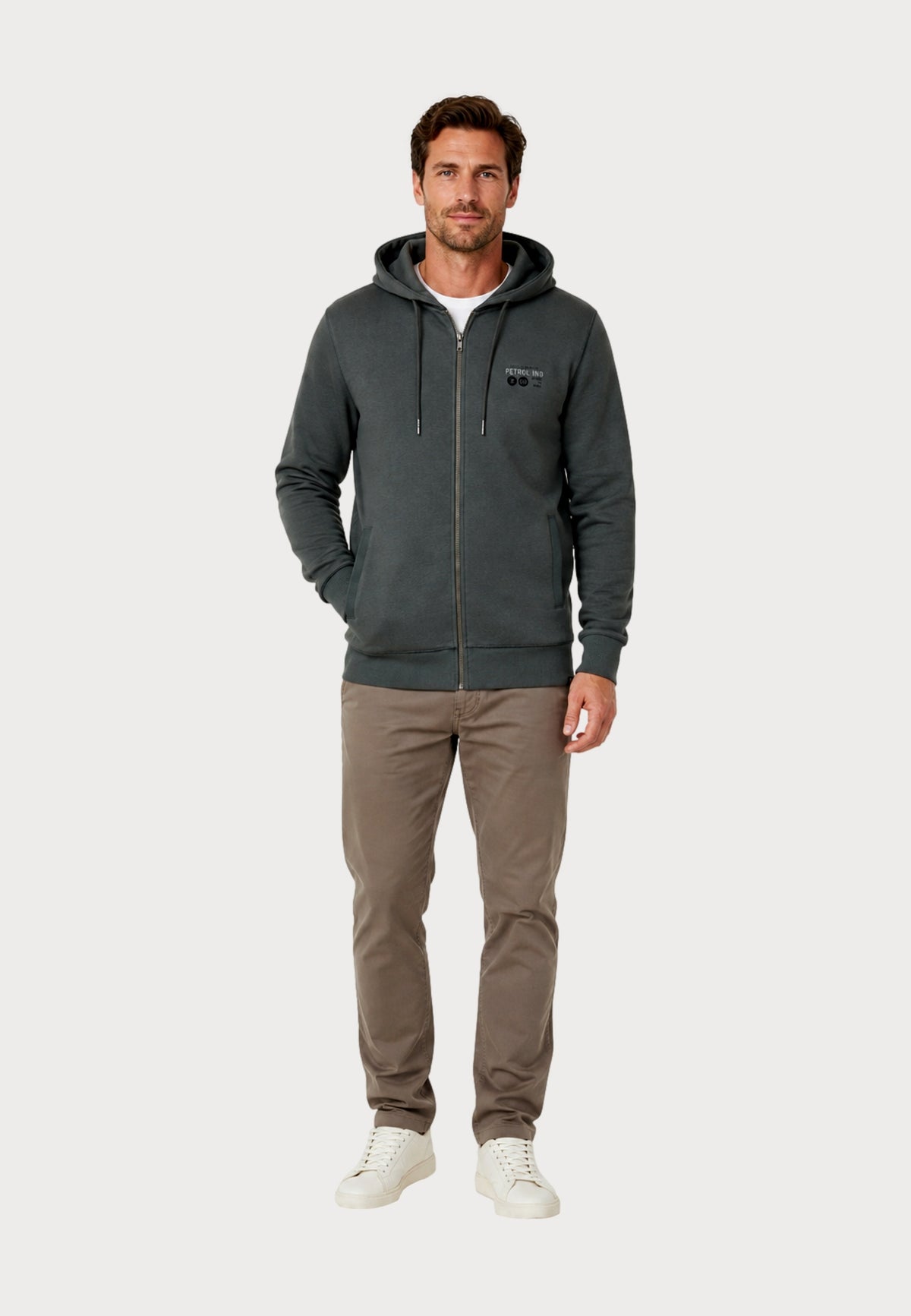 Petrol Industries Sweater Collar Zip Hoodie