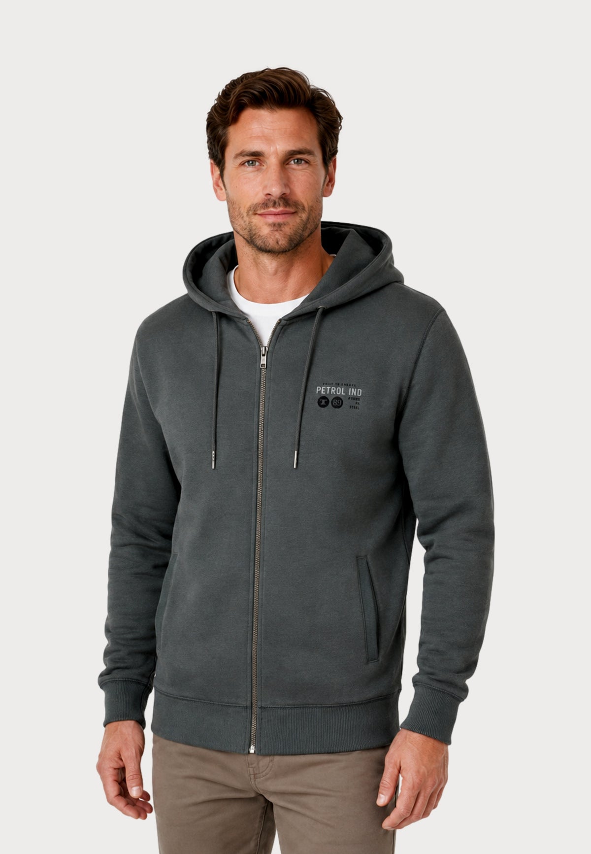 Petrol Industries Sweater Collar Zip Hoodie