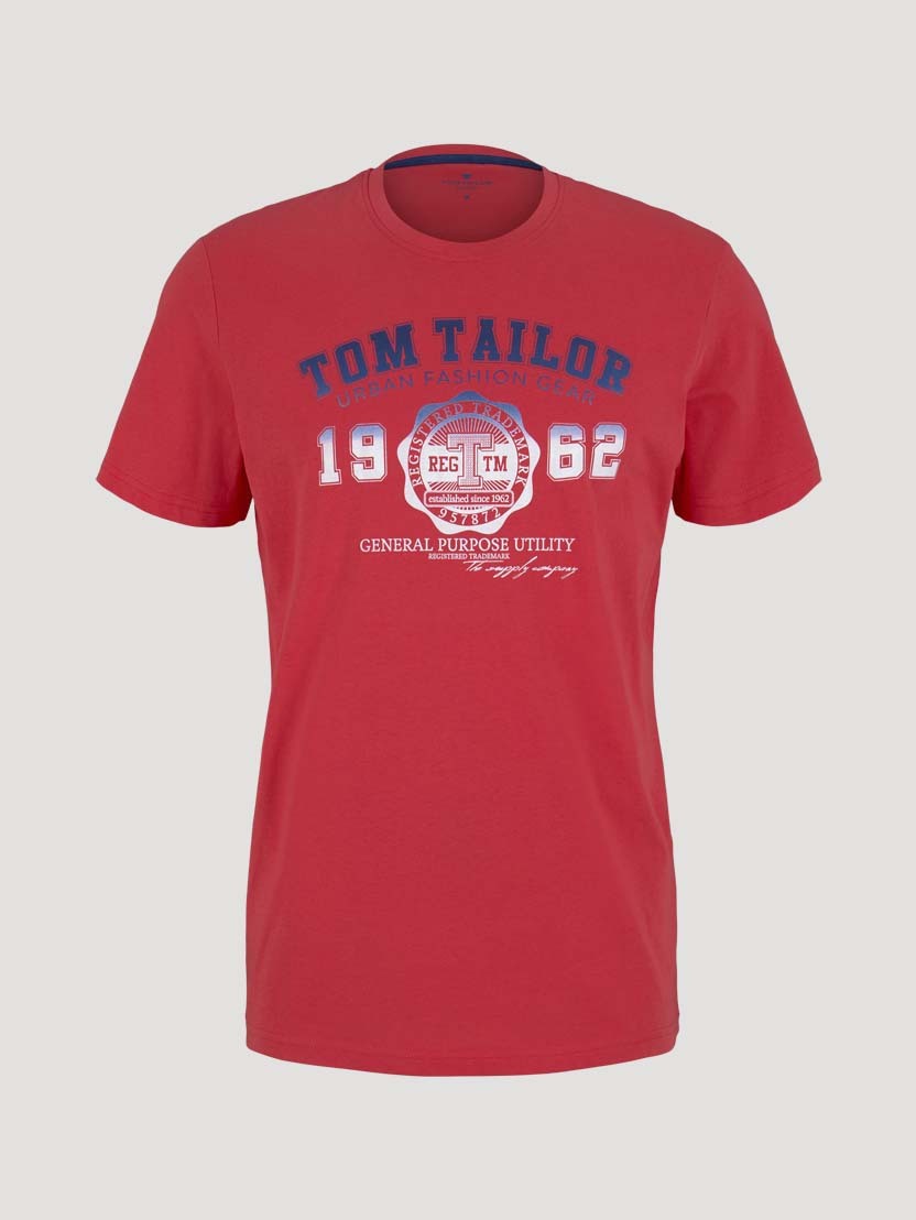 Tom Tailor Shortsleeve Rundhals mit Aufdruck