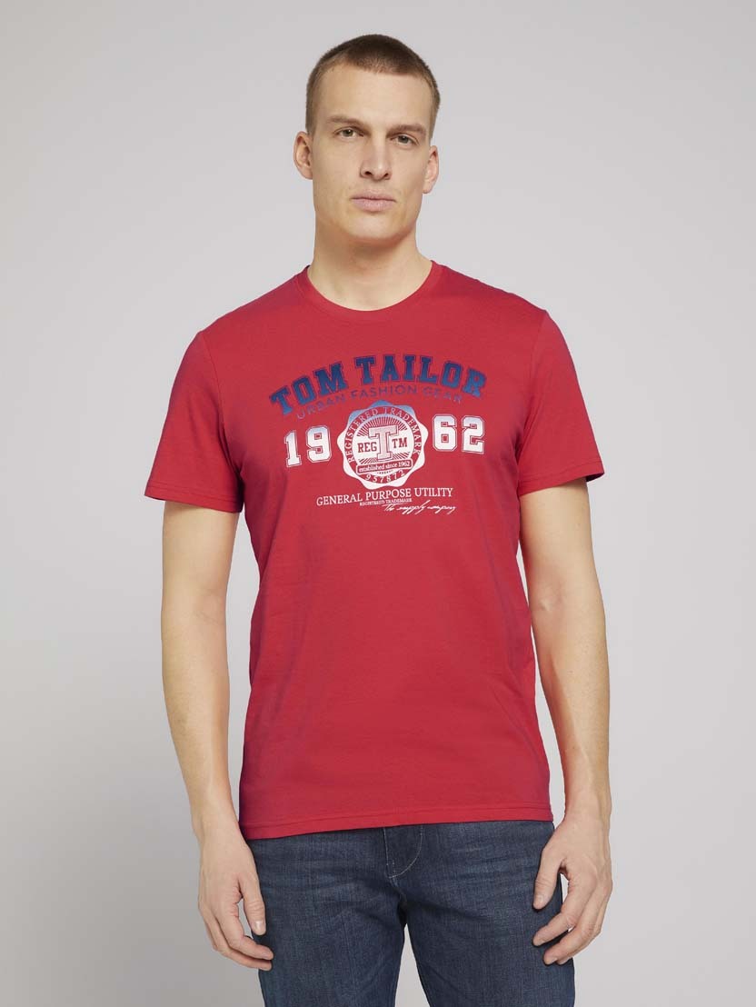 Tom Tailor Shortsleeve Rundhals mit Aufdruck