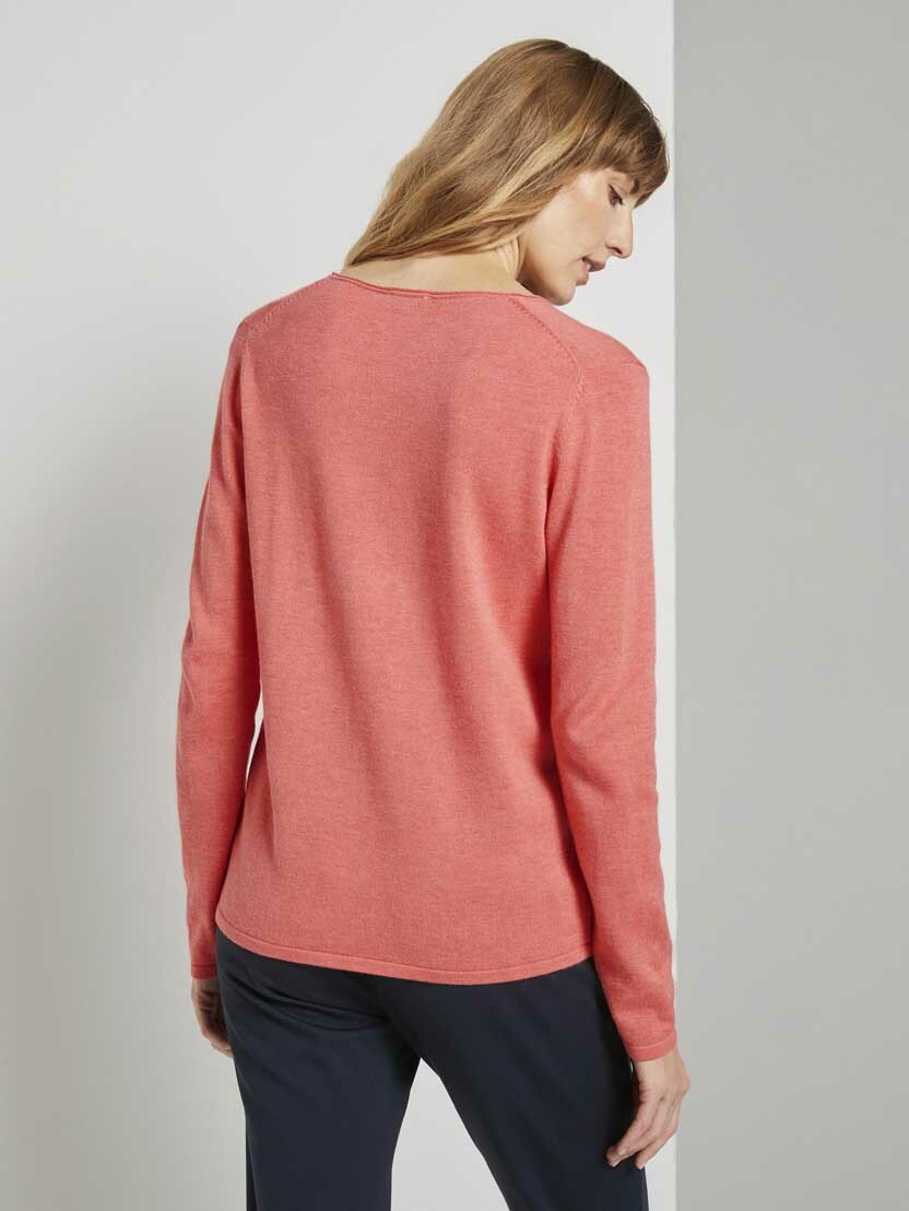 Tom Tailor Pullover mit V-Ausschnitt