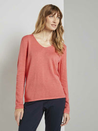 Tom Tailor Pullover mit V-Ausschnitt