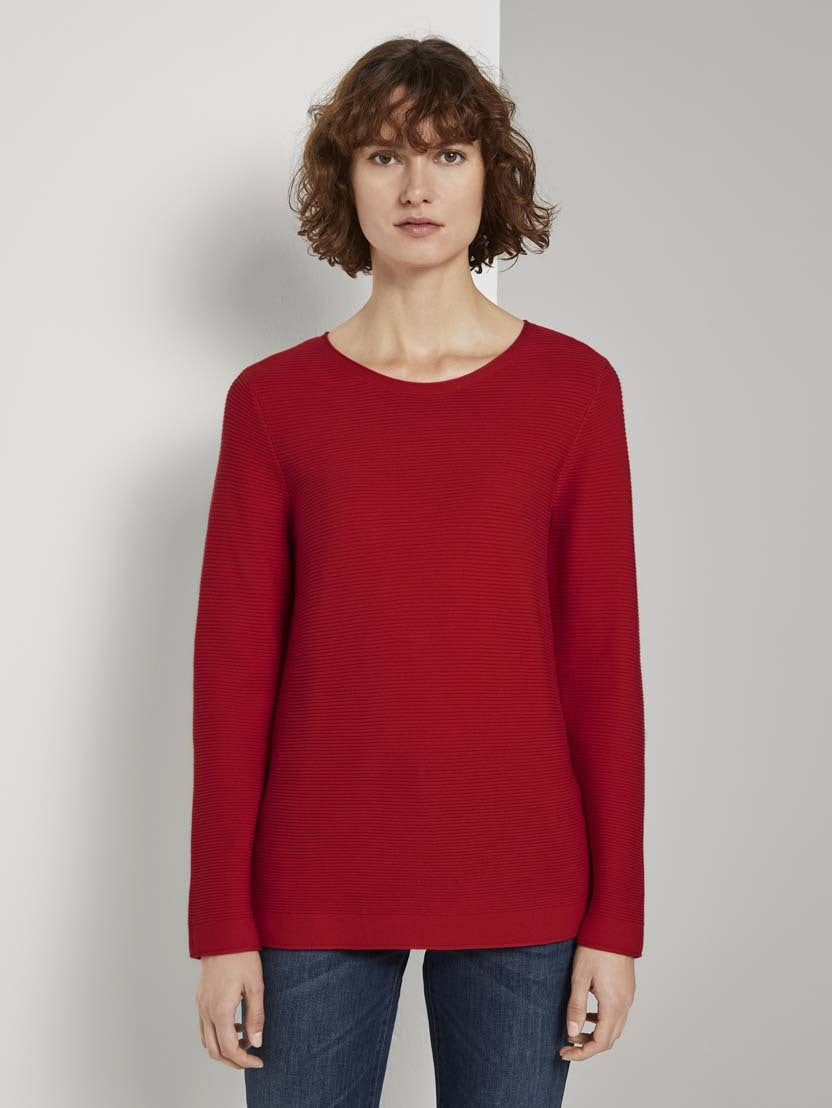 Tom Tailor Strickpullover R-Neck