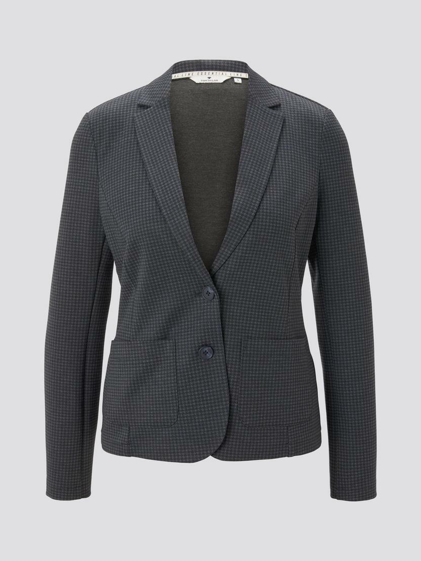 Tom Tailor Blazer Slim Fit Hahnentritt-Muster