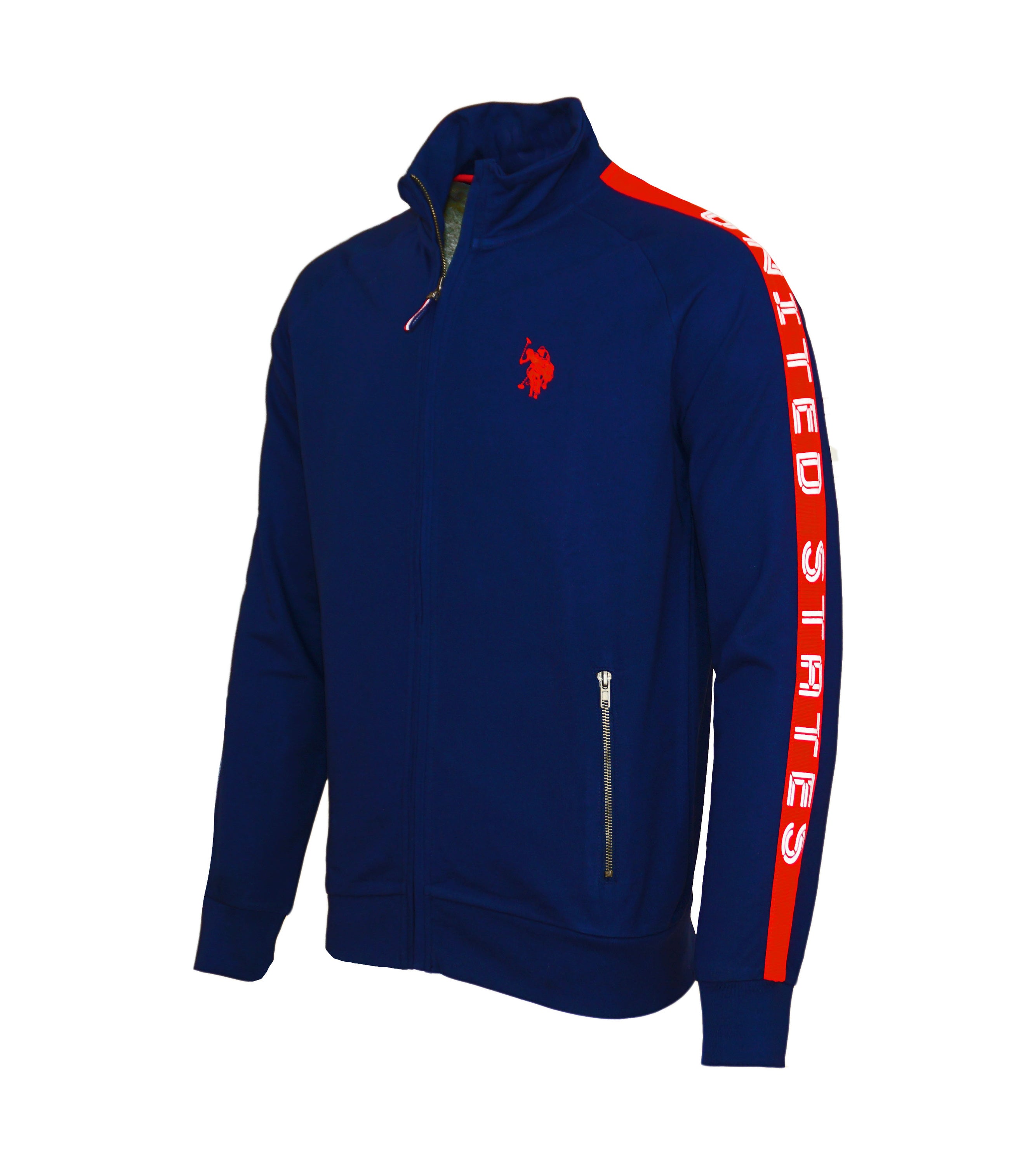 U.S. POLO Jacke Sweatjacke Zipper mit Logo