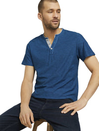 Tom Tailor T-Shirt mit Henleyausschnitt