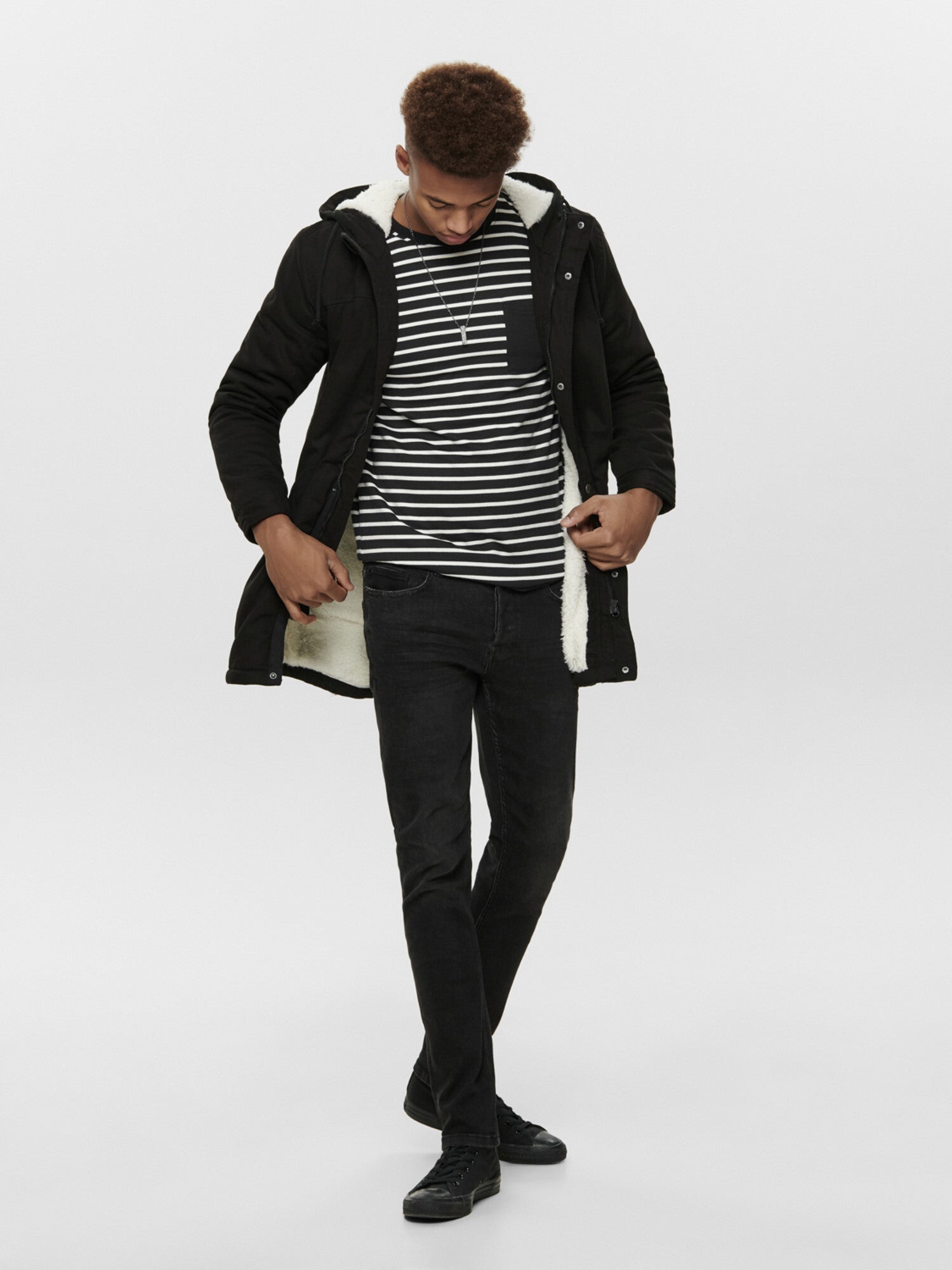 Only & Sons Alex Teddy lange Jacke