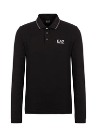 EA7 Emporio Armani Poloshirt Langarm EA7 Shirt mit Polokragen