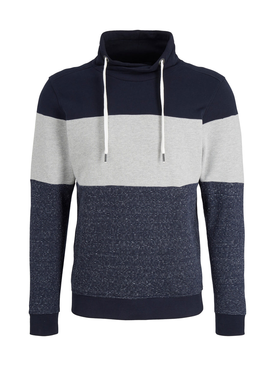 Tom Tailor Colour Blocking Pullover ohne Kapuze