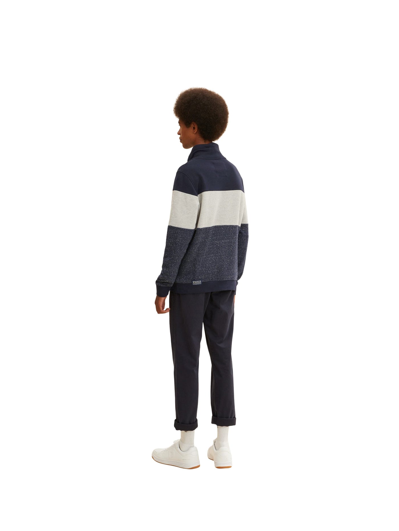 Tom Tailor Colour Blocking Pullover ohne Kapuze