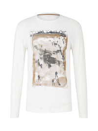 Tom Tailor Logoprint Langarmshirt